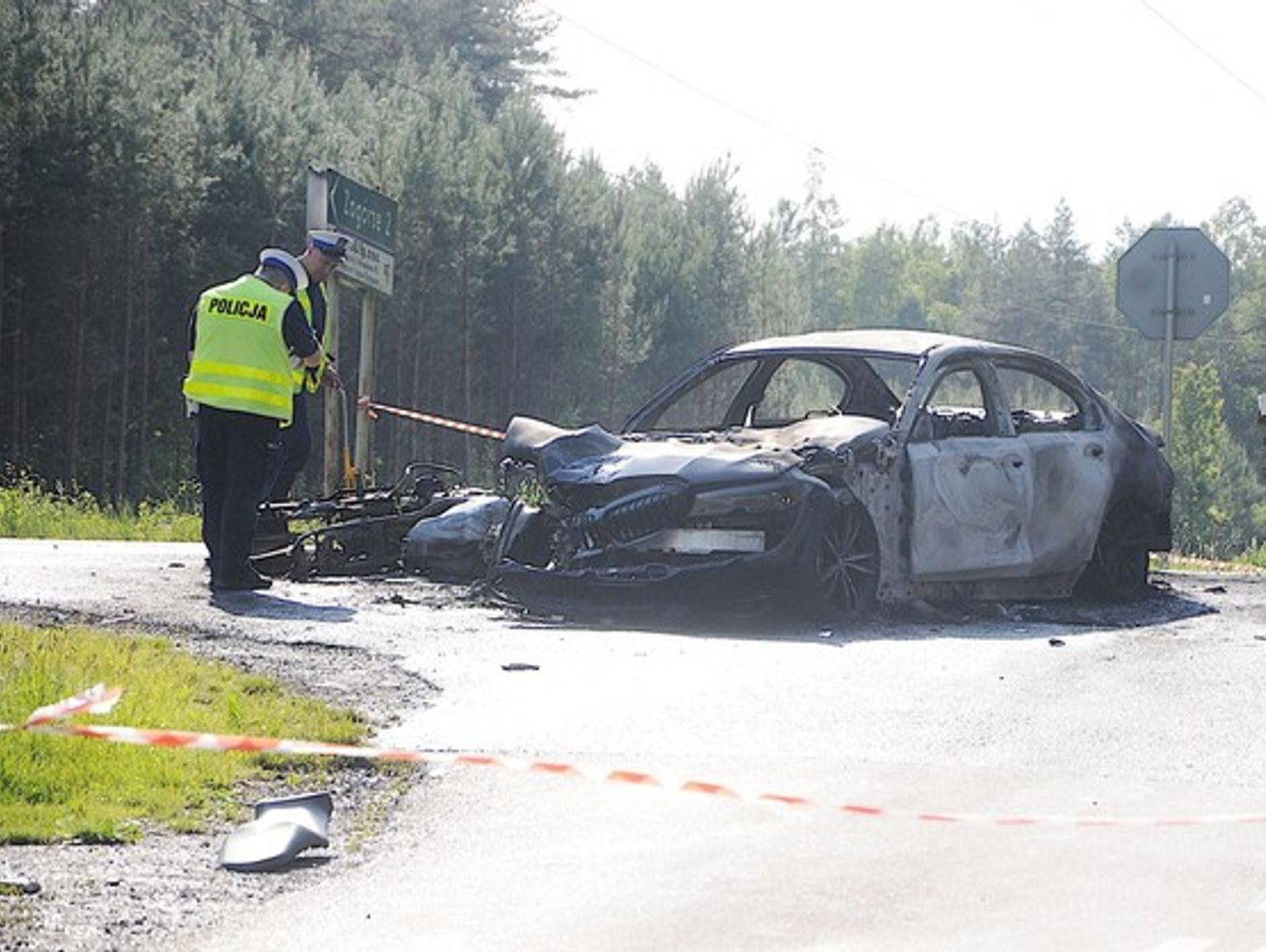 Tragiczny wypadek pod Chrzanowem Zginął 35 letni motocyklista