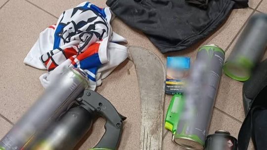 Rabka-Zdrój, graffiti, graficiarze, mandalę, Podhale, powiat nowotarski, Ukrainiec, wandale infrastruktury