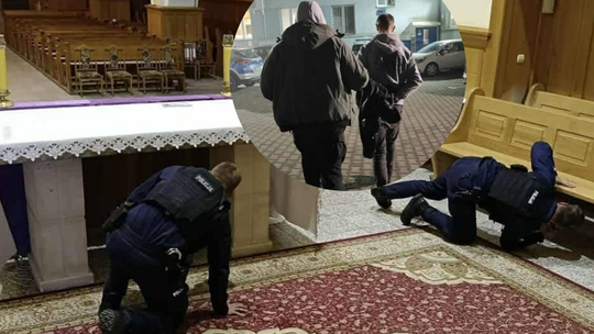 Tenczyn, powiat myślenicki, głupi żart 18-latka, alarm bombowy w kościele na terenie tenczyna, głupi żart, alarm i bomba w kościele