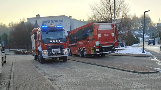 Wadowice, alarm chemiczny w szkole, szkoła podstawowa, powiat wadowicki, ewakuacja uczniów, ewakuacja 185 osób