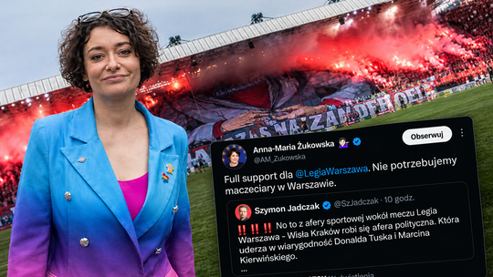 Anna Maria Żukowska uderza w kibiców Wisły Kraków. „Nie potrzebujemy maczeciarzy”