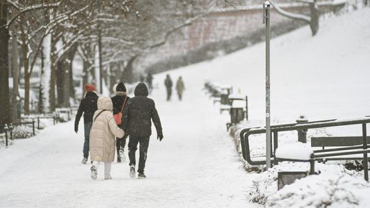 Kraków, zima w Krakowie, atak zimy w Krakowie, opady śniegu w Krakowie, intensywny śnieg