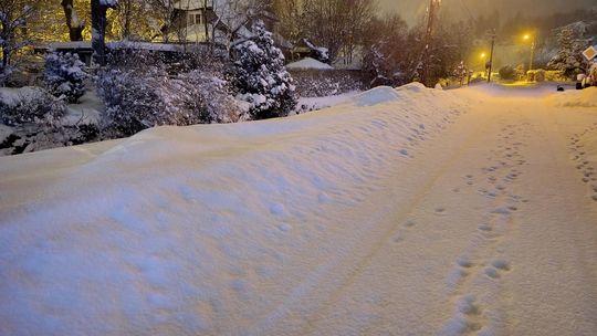 Atak zimy, opady śniegu, zima, Małopolska, intensywne opady śniegu w Małopolsce