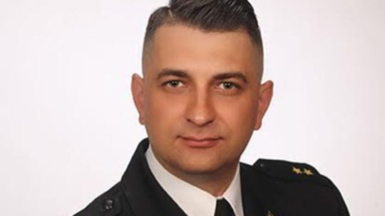 kpt. Hubert Ciepły, Państwowa Straż Pożarna, Komenda Wojewódzka PSP w Krakowie, Kraków, Małopolska, awans Huberta Ciepłego