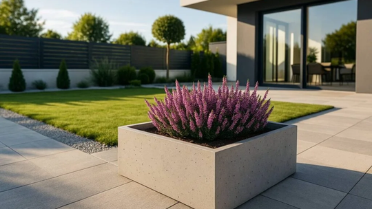 Donice betonowe w ogrodzie i na tarasie - dlaczego warto postawić na beton architektoniczny?