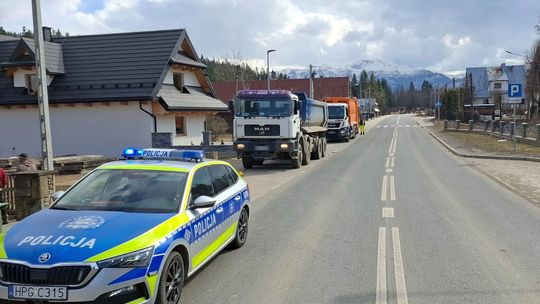 Zakopane, Podhale, Witów, pijany kierowca ciężarówki potrącił pracownika zbierającego śmieci, pijany kierowca ciężarówki, powiat tatrzański