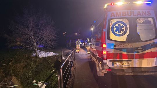 Tworkowa, tymówka, mężczyzna wpadł do rzeki, poważny wypadek w powiecie brzeskim, reanimacja mężczyzny, reanimacja, pierwsza pomoc