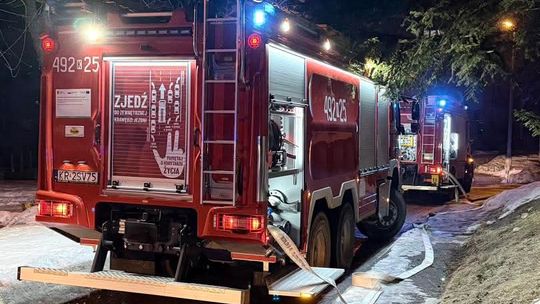 Rabka-Zdrój, dramatyczny pożar, ulica Orkana, Podhale, walka o życie, reanimacja, strażacy, strażacy z Chabówki