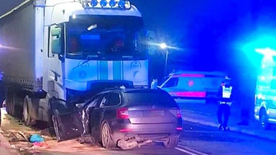 Nowy Sącz, reanimacja, wypadek drogowy, na sygnale, akcja ratunkowa, reanimacja po wypadku w Nowym Sączu