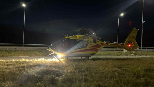 Pieniążkowice, Podhale, gmina Czarny Dunajec, Skomielna Biała, na sygnale, lotnicze pogotowie ratunkowe, eksplozja akumulatora, LPR