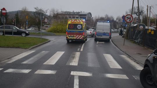 Myślenice, powiat myślenicki, wypadek drogowy, potrącenie pieszej w Myślenicach, groźny wypadek w Myślenicach