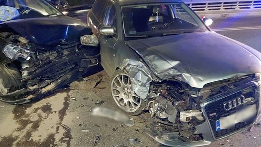Kolizja trzech samochodów na Zakopiance w Białym Dunajcu. Sprawca z wysokim mandatem [FOTO]