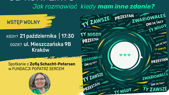 Konflikt nie musi dzielić. Spotkanie z Zofią Schacht-Petersen