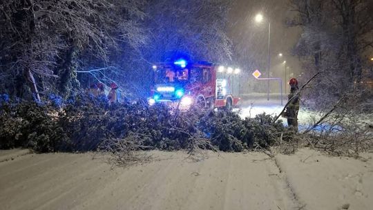 Małopolska, atak zimy, wypadki drogowe, zdarzenia losowe, strażacy, straż pożarna, akcja strażaków, akcja ratunkowa