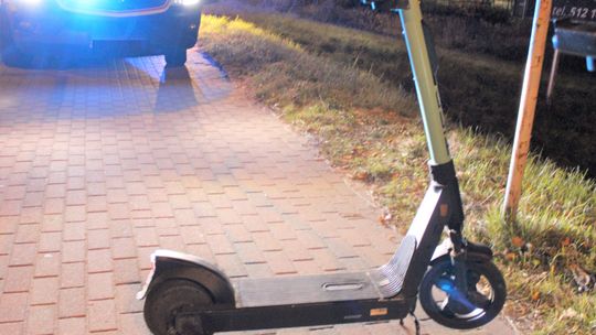 Hulajnoga elektryczna, Kęty, pijany kierowca hulajnogi elektrycznej, po alkoholu na hulajnodze elektrycznej, powiat oświęcimski