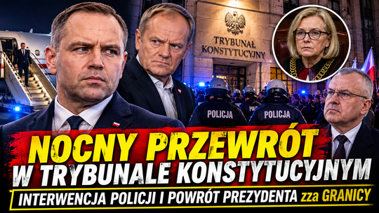 Nocny przewrót w Trybunale Konstytucyjnym. Interwencja policji i powrót Prezydenta zza granicy