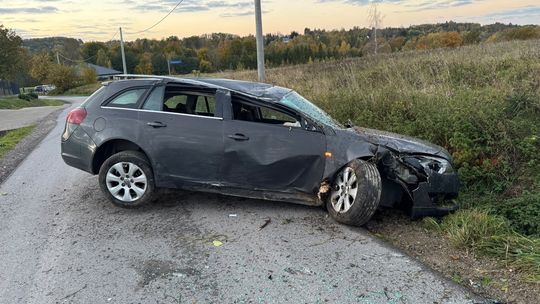 Pijacki rajd zakończony w rowie