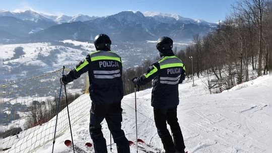 Białka Tatrzańska, Zakopane, Podhale, kontrole policji na stoku, powiat tatrzański, Zakopiańska policja, pijany narciarz