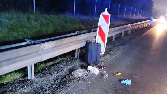 Poranne potrącenie pieszego na autostradzie A4. Trafił do szpitala