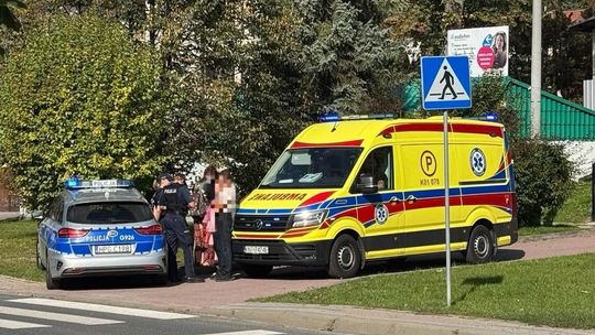 Potrącenie na przejściu dla pieszych w Rabce-Zdroju