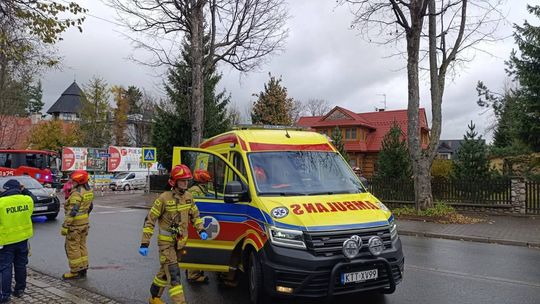 Zakopane, Chramcówki, powiat tatrzański, Podhale firmy potrącenie pieszego, wypadek drogowy
