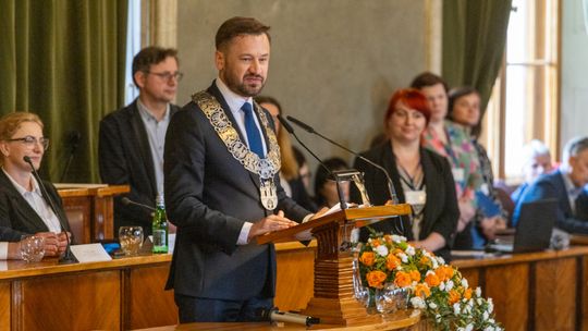 Na zdjęciu nowy prezydent Krakowa Aleksander Miszalski