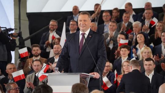 Przemysław czarnek, Jarosław Kaczyński, prawo i sprawiedliwość, PiS, konwencja PiS, sokół Kraków, sala sokoła w Krakowie