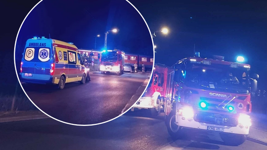 Andrychów, powiat wadowicki, na sygnale, zderzenie samochodu osobowego z pociągiem, blisko tragedii na torach w Andrychowie