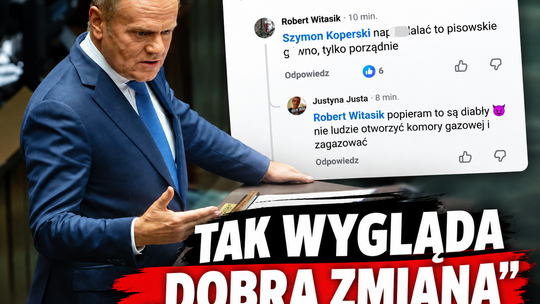 Skandaliczny komentarz pod wpisem Donalda Tuska. „Otworzyć komory gazowe i zagazować”