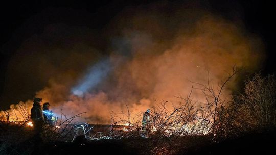 Podczerwone, Bystra podhalańska, Podhale, powiat suski, powiat nowotarski, pożar traw, plaga pożarów traw, pożary traw w Małopolsce