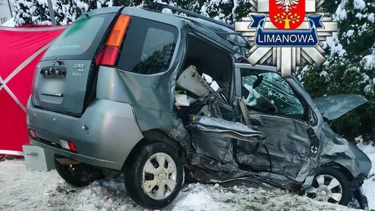 Mszana Górna, tragedia w powiecie limanowskim, powiat limanowski, śmiertelny wypadek, wypadek drogowy, na sygnale