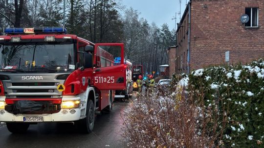 Chełmek, na sygnale, akcja gaśnicza, powiat oświęcimski, zwęglone zwłoki mężczyzny, ofiara pożaru