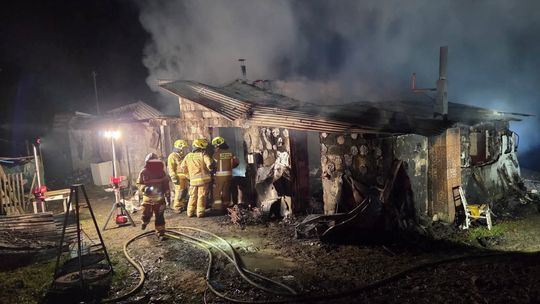 Krosna, powiat limanowski, tragiczny finał pożaru, kobieta spłonęła żywcem, ofiara śmiertelna pożaru w powiecie limanowskim