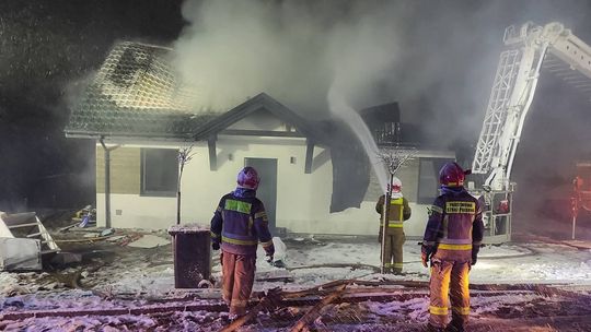 Wronin, Proszowice, powiat proszowicki, akcja gaśnicza, akcja ratunkowa, ofiara śmiertelna pożaru w powiecie proszowickim