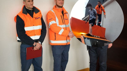 MPO, pracownik MPO uratował dziecko, bohaterski czyn w nowej hucie, Nowa Huta, Kraków, pracownicy MPO nagrodzeni