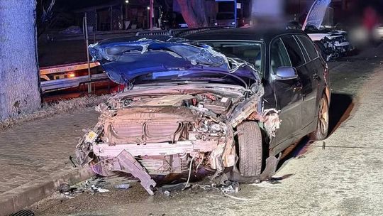 Podhale, Szaflary, karambol na Zakopiance w szaflarach, akcja ratunkowa, wypadek drogowy, dwie osoby w szpitalu, akcja służb ratunkowych