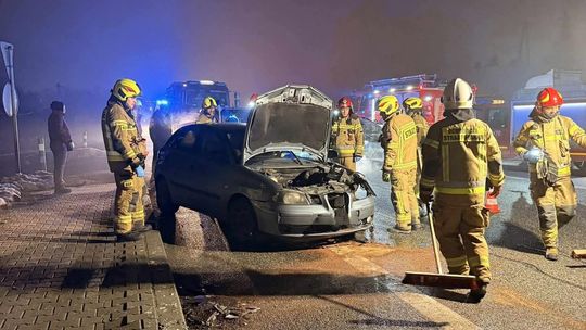 Krzyszkowice, Jawornik, Zakopianka, wypadek na Zakopiance, akcja ratunkowa, na sygnale, wypadek