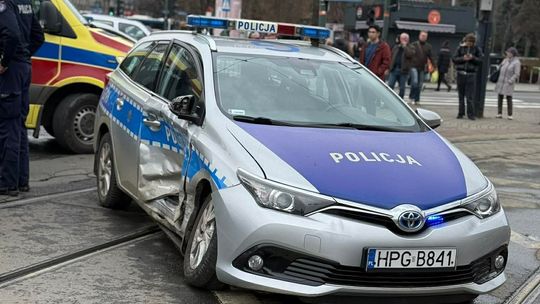 Nowy Kleparz, Kraków, wypadek, wypadek z udziałem radiowozu policji, dwie osoby w szpitalu, wypadek na nowym kleparzu