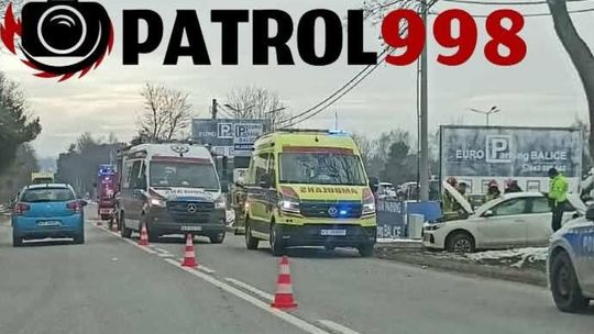 wypadek, Cholerzyn, na sygnale, akcja ratunkowa, gmina Liszki, wypadek dwóch samochodów, zderzenie dwóch samochodów