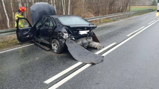 Stare Żukowice, powiat tarnowski, na sygnale, akcja ratunkowa, pijany kierowca, nietrzeźwy kierowca