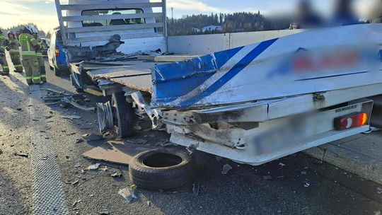 Skomielna Biała, wypadek drogowy, trasa s7, wypadek na Zakopiance, Zakopianka, na sygnale, zdarzenie drogowe