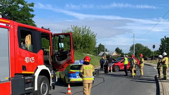wypadek Bochnia, Krzyżanowicka, motocykl elektryczny, zderzenie, kolizja, służby ratunkowe