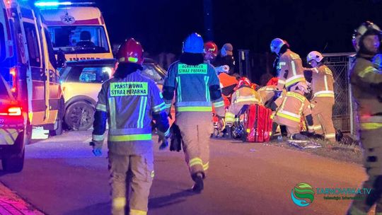 Zderzenie samochodu z motocyklem w Koszycach Małych. Motocyklista ranny [FOTO]