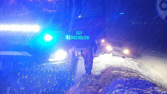 Chochołów, Podhale, paraliż drogowy na Podhalu, ogromne korki w chochołowie, kolizja drogowe, atak zimy