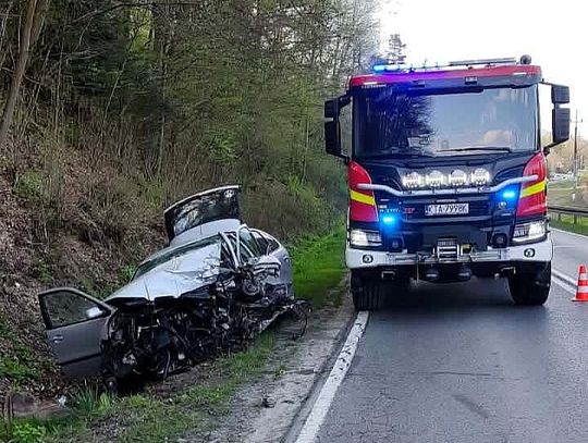 Bogoniowice, powiat tarnowski, Gromnik, Ciężkowice, wypadek drogowy, na sygnale, akcja ratunkowa