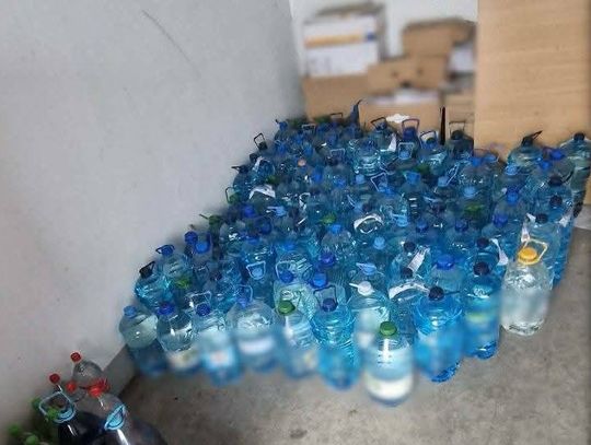 Olkusz, alkohol etylowy, bimbrownia, bimber, spirytus, alkohol nielegalny, policja, zatrzymanie