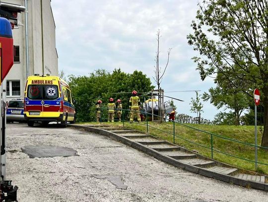 Akcja ratunkowa z udziałem śmigłowca LPR w Nowej Hucie