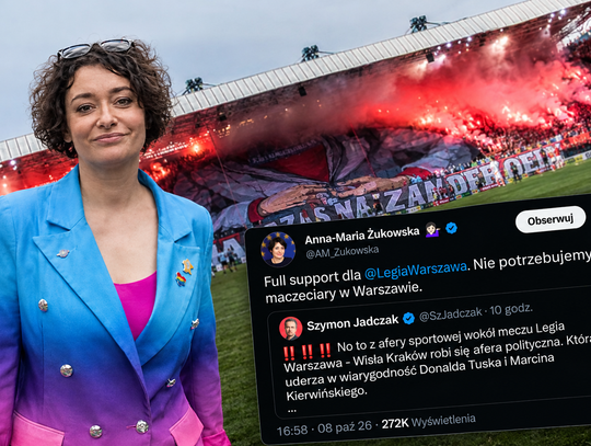 Anna Maria Żukowska uderza w kibiców Wisły Kraków. „Nie potrzebujemy maczeciarzy”