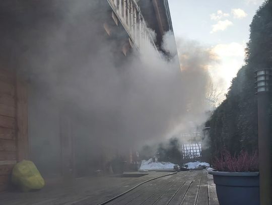 Berest. Pożar sauny w budynku betonowo - drewnianym (ZDJĘCIA)