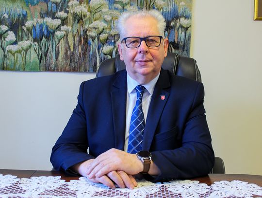 Na zdjęciu burmistrz Bobowej Wacław Ligęza